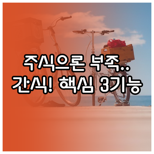 주식에서 부족한 영양소 채우는 간식의..