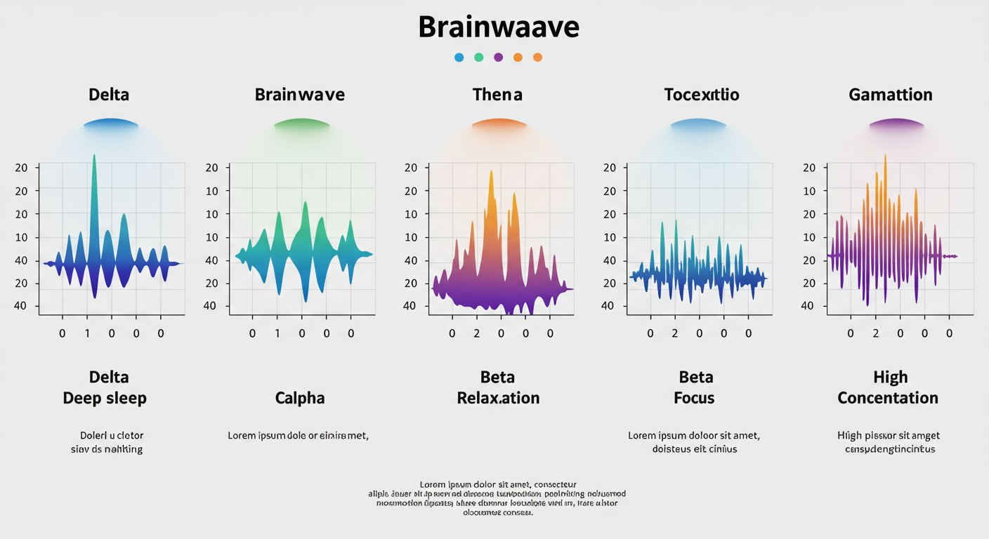 뇌파 유형별 그래프