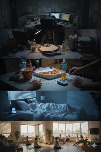 만성피로를 불러일으키는 사진