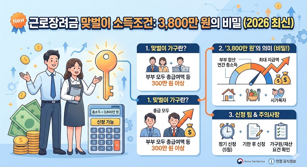 근로장려금 맞벌이 소득조건