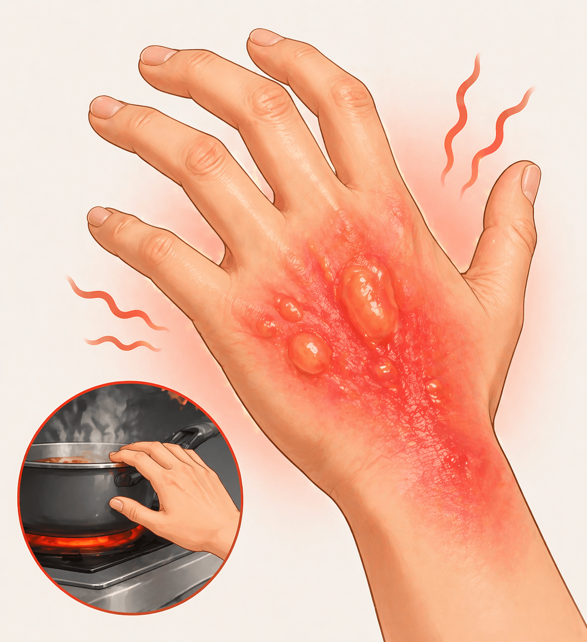 손 화상 포스터