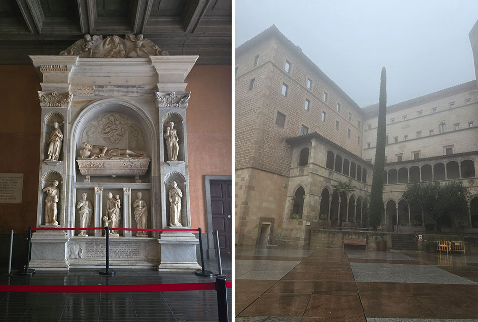 수도원 위의 모습