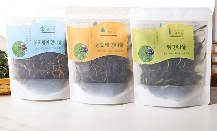 6시내고향 나물비빔밥 나물피클장아찌 나물선식 건나물 구매 정보 전남 고흥 담우