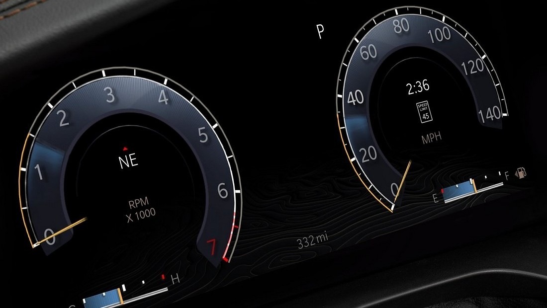 지프 그랜드 체로키 L 5세대 모델 계기판 사진 출처 다음자동차