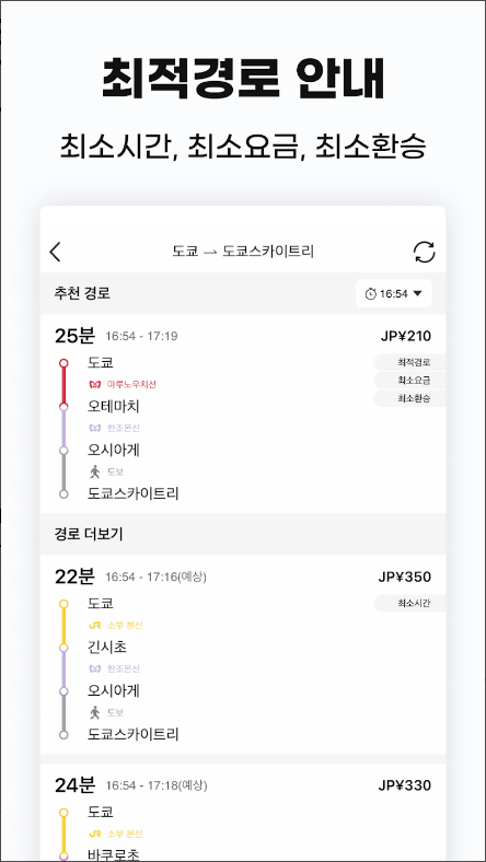 일본 지하철 노선도 어플, 일본 도쿄(동경), 일본 오사카, 누아 메트로