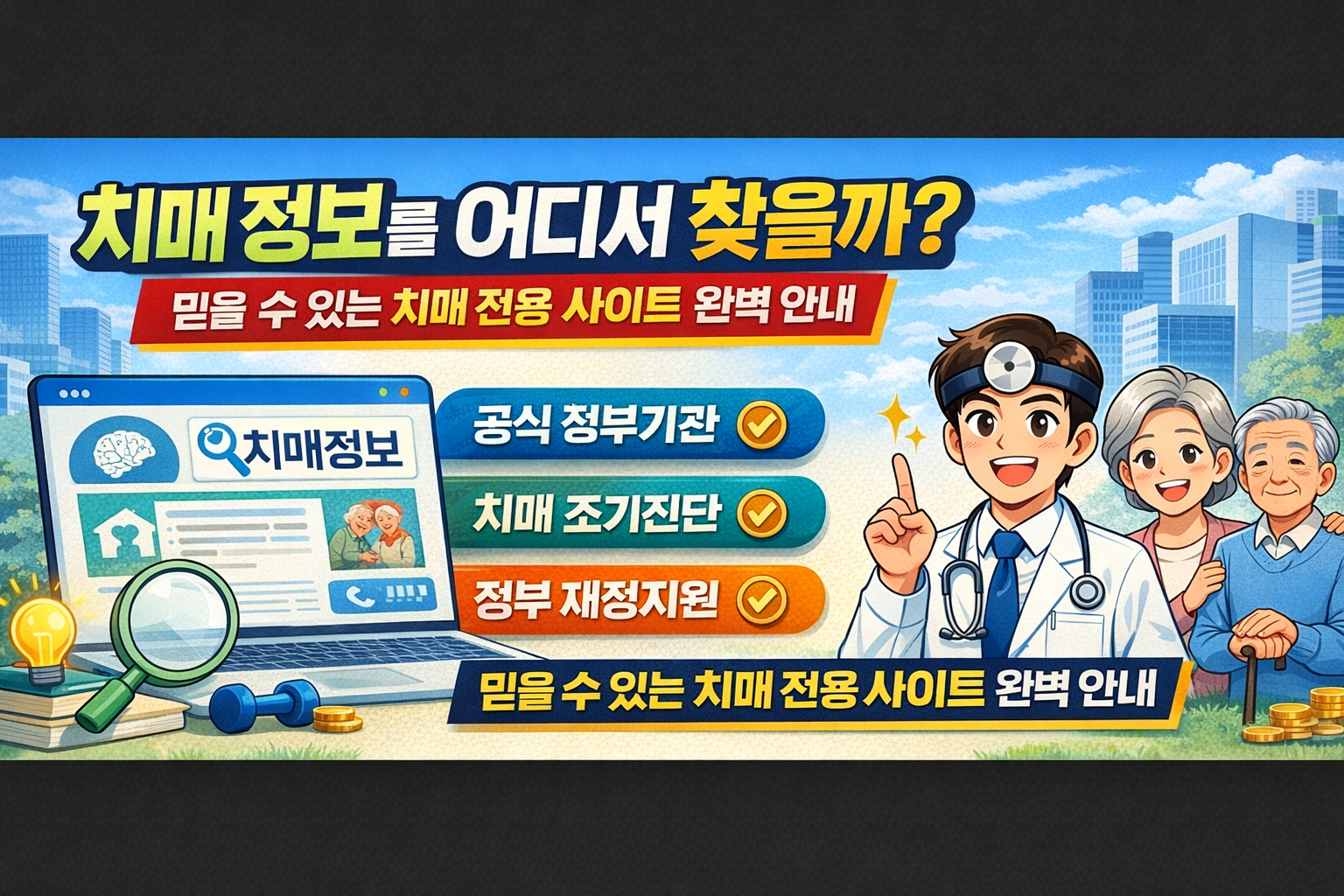 치매 정보를 어디서 찾을까? 믿을 수 있는 치매 전용 사이트 완벽 안내