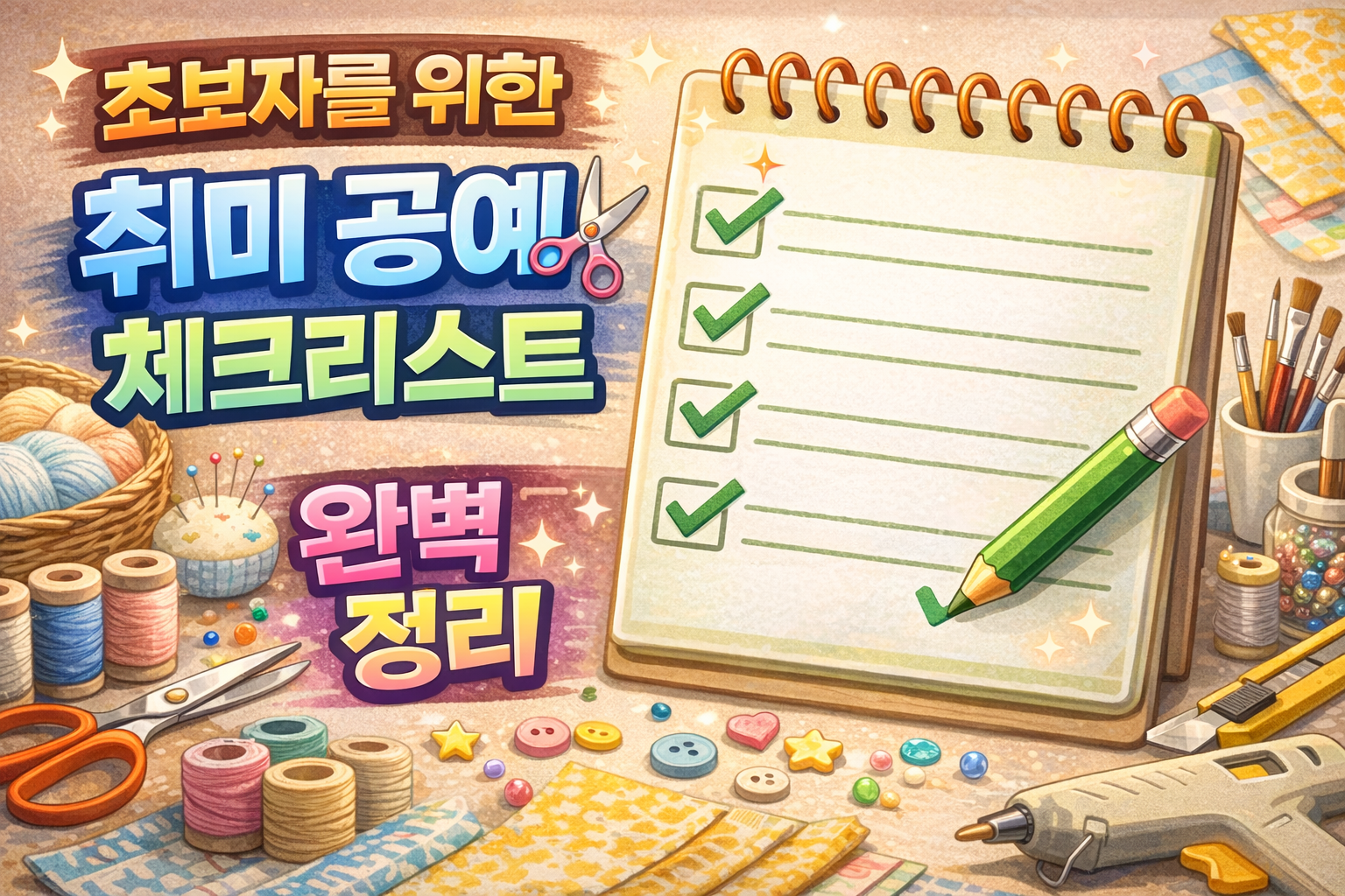 공예 체크리스트