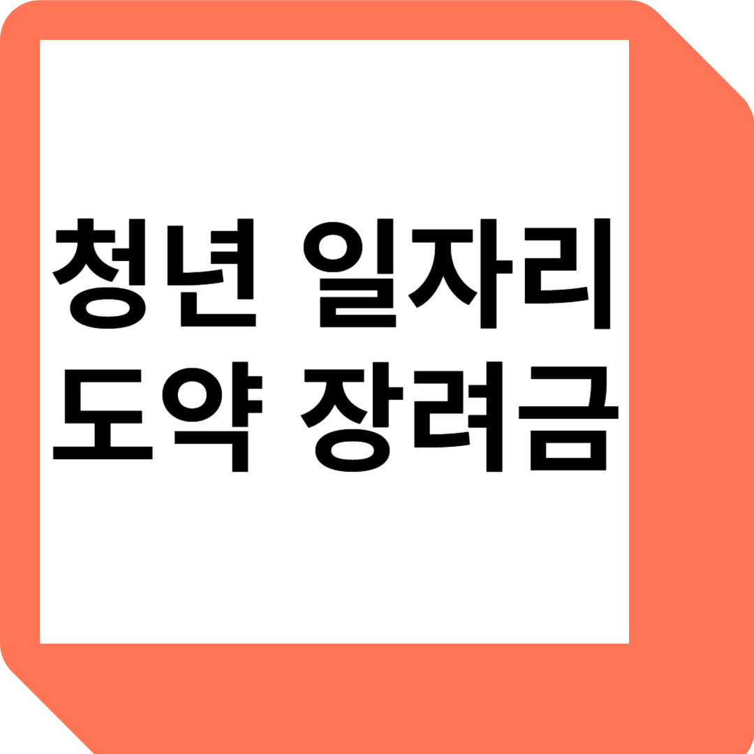 청년 일자리 도약 장려금