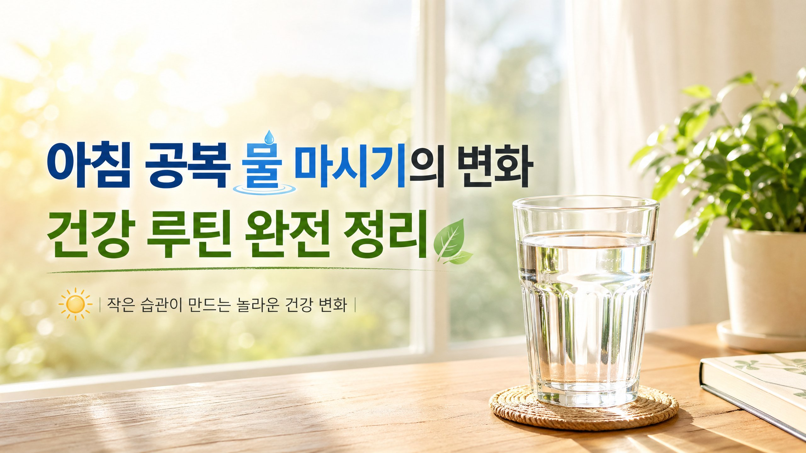 아침 공복 물마시기