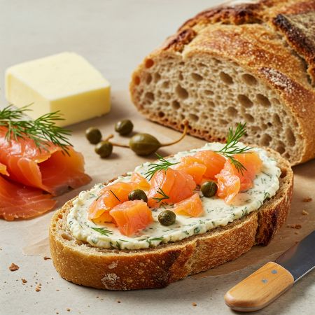 훈제 연어 버터