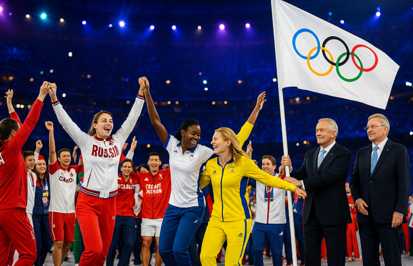 올림픽 폐막식 관련 사진