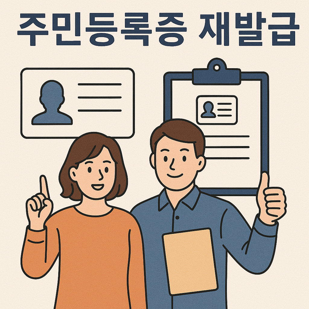 주민등로증 재발급