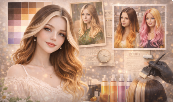 옴브레 컬러의 개념과 역사 분석 이미지