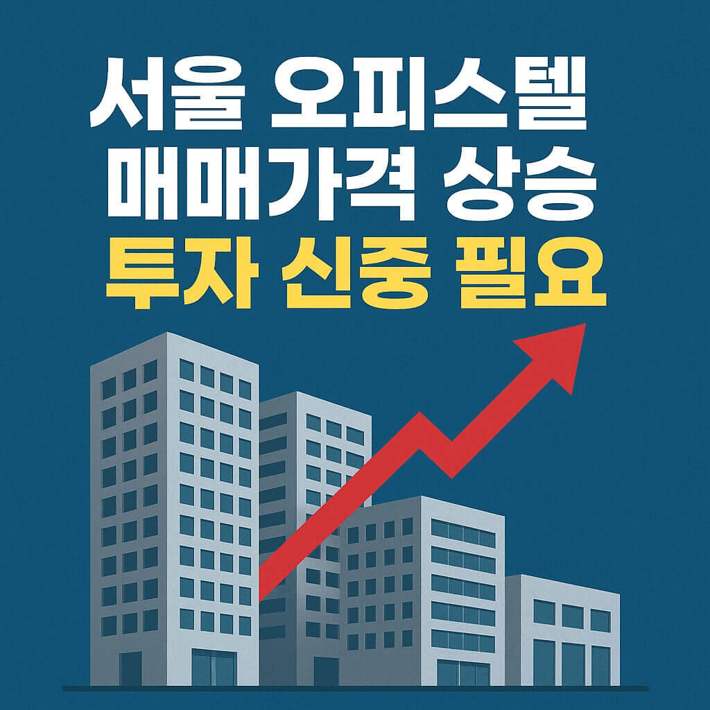 서울 오피스텔 매매가 상승과 투자전략 알아보기