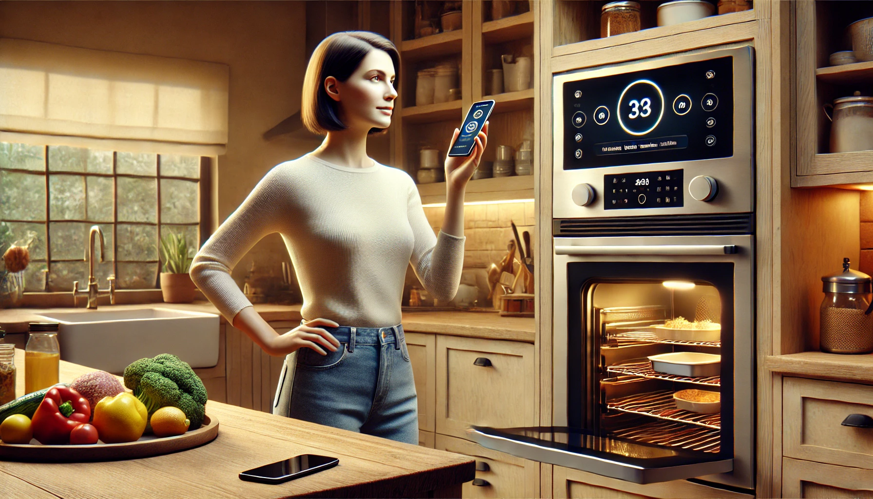 주방에서 스마트레인지