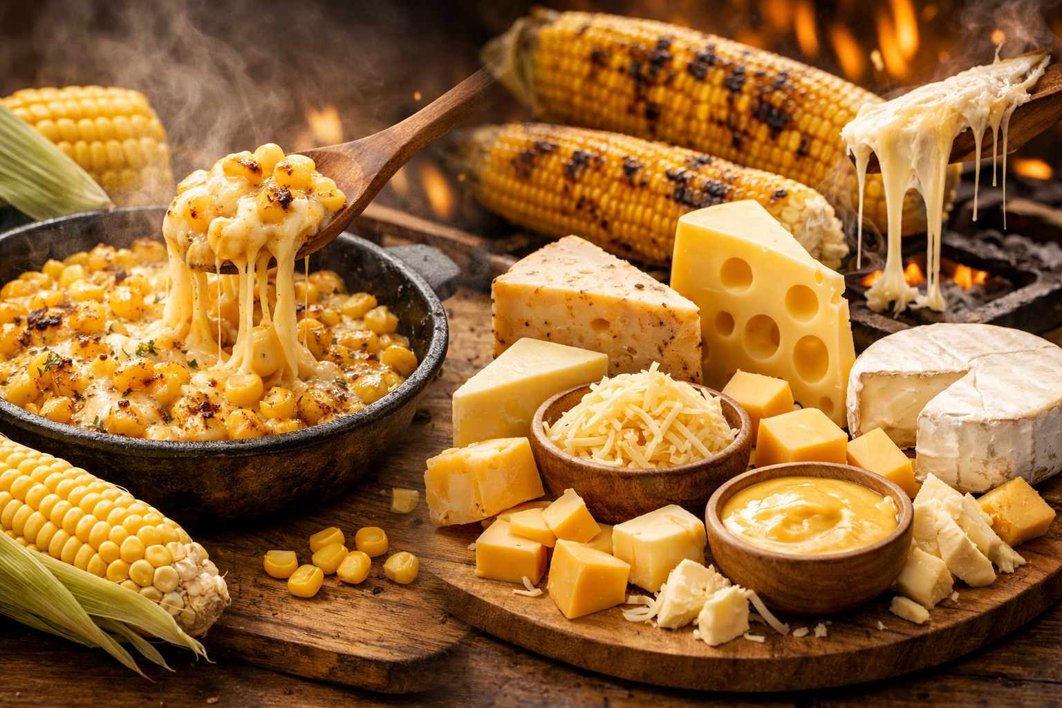 옥수수와 치즈