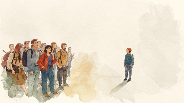 ESTP 성인은 언제나 활기차고 도전적인 태도로 주변을 이끕니다. 그러나 순간의 즐거움과 성취가 지나간 자리에는 종종 허무와 상실이 남습니다에 관한 그림