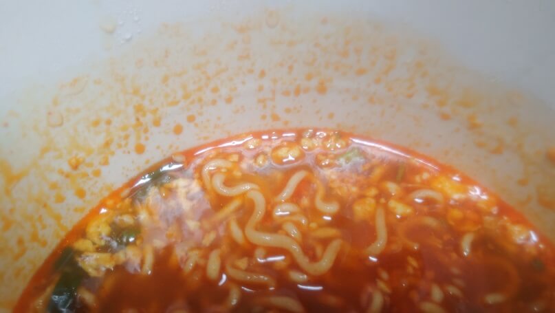 컵라면 종이 용출