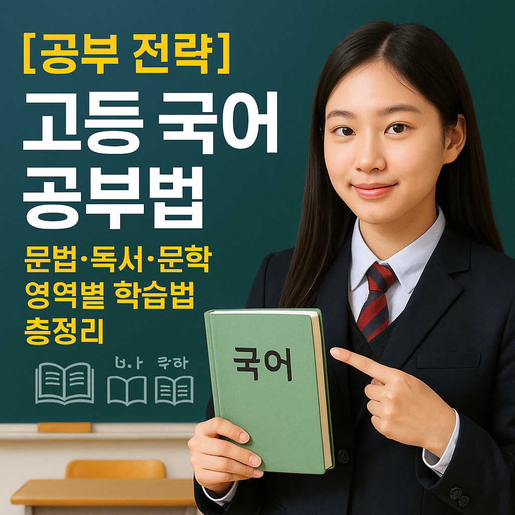 [공부 전략] 고등 국어 공부법 ｜ 문법·독서·문학 영역별 학습법 총정리