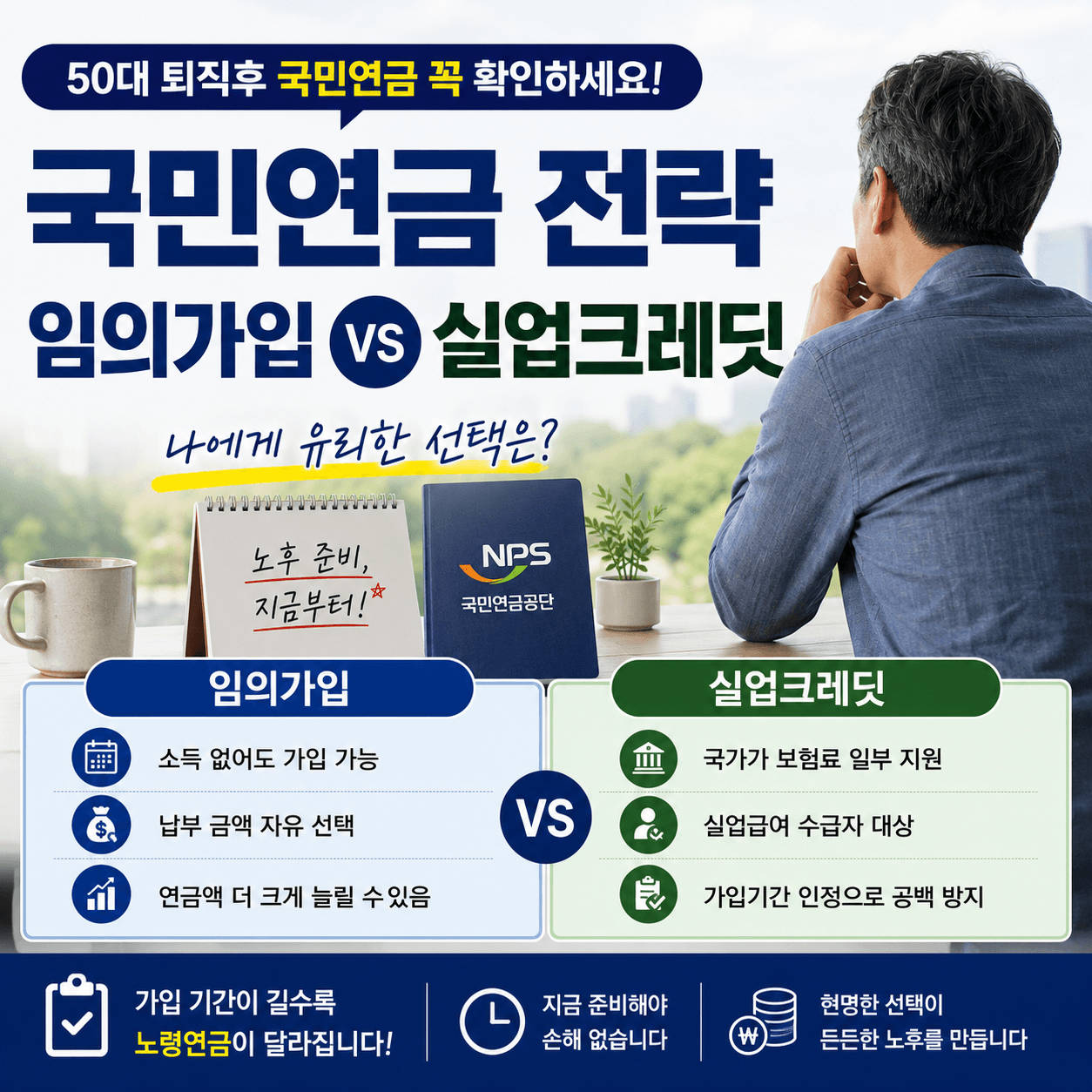 50대 퇴직후 국민연금 임의가입