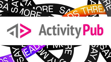 Acitivity Pub의 로고와, Activity Pub과 호환될 스레드 앱의 이미지 사진