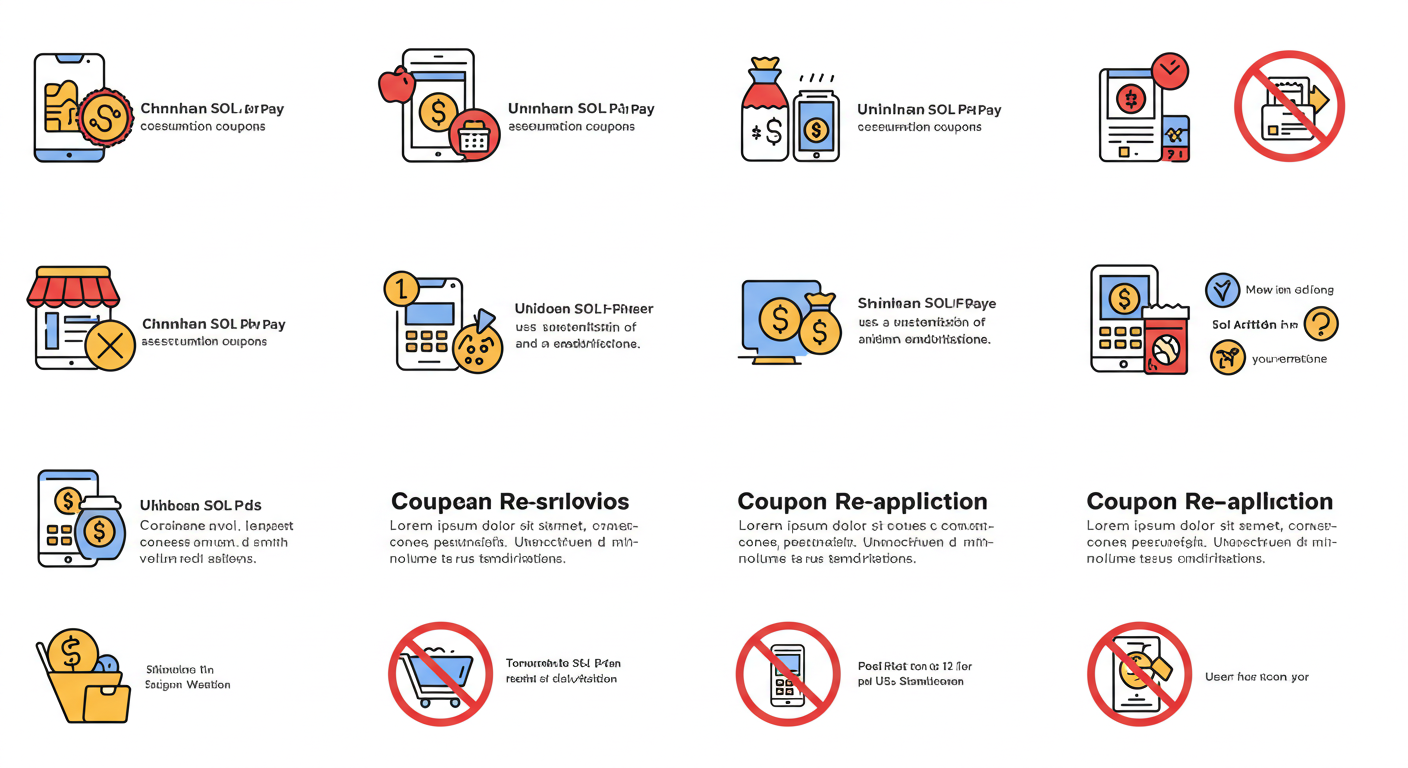 신한 SOL페이 소비쿠폰 신청 불가 대상과 다시 신청 가능한 경우를 나타내는 아이콘