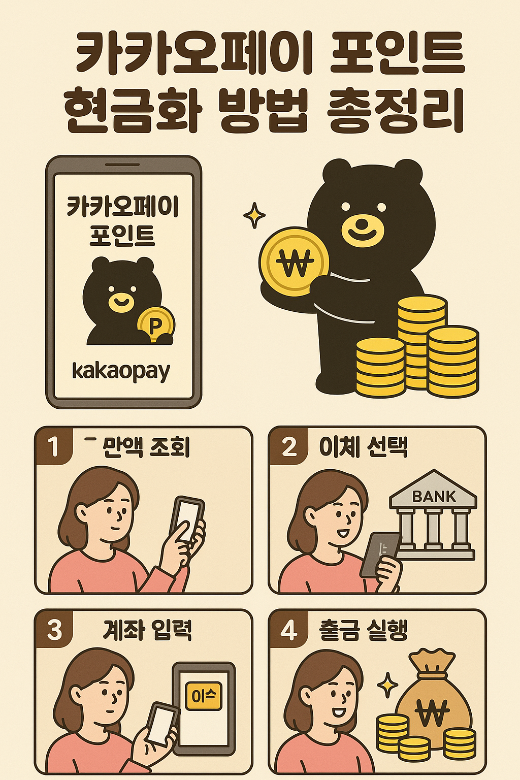 카카오페이 포인트 현금화 방법 총정리