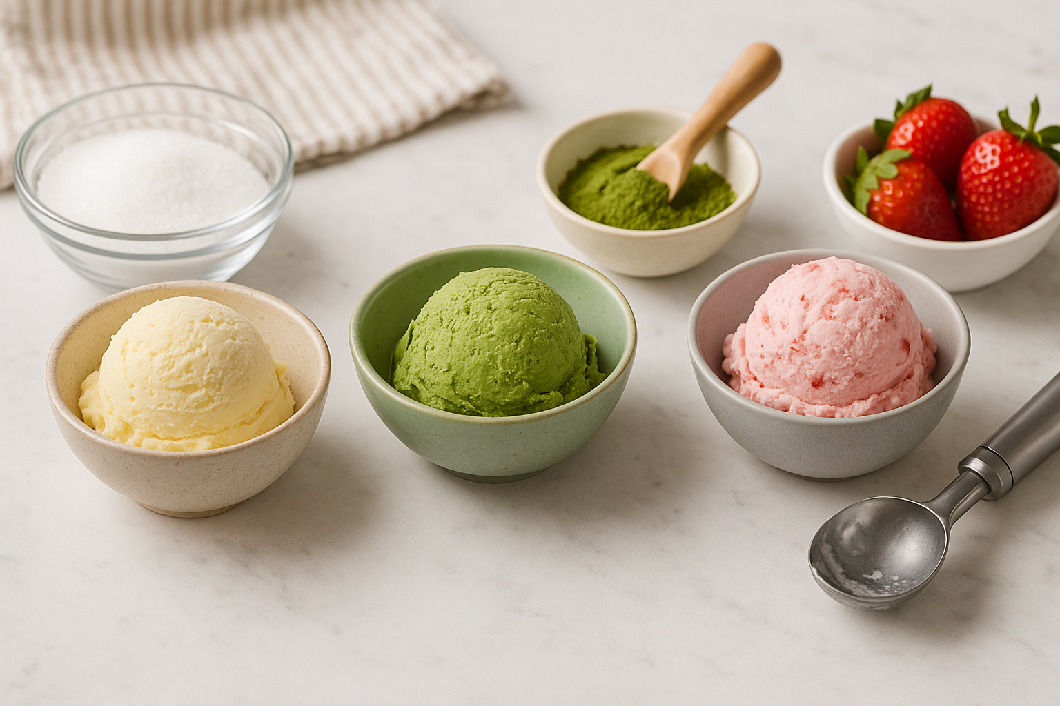 아이스크림 만들기, 바닐라부터 녹차&middot;딸기까지 집에서 쉽게 만드는 레시피 총정리