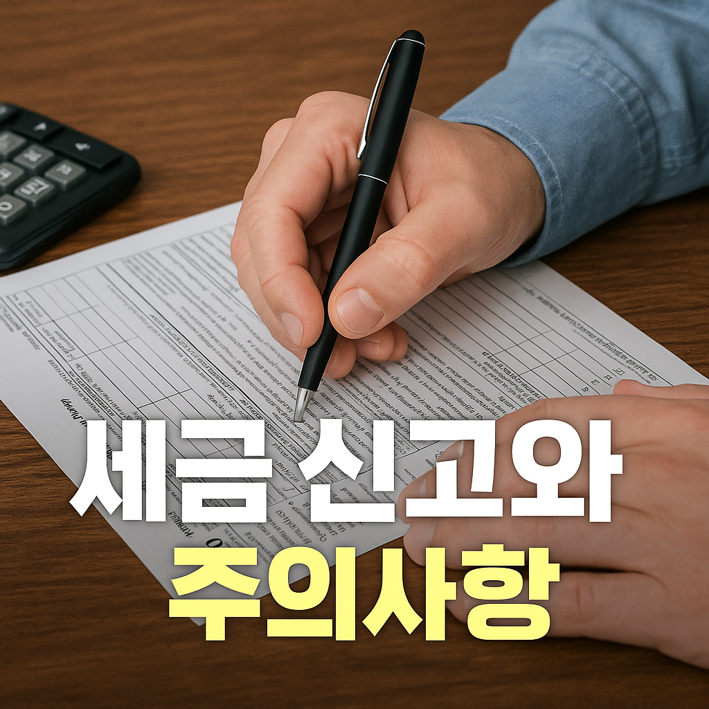 세금 신고와 주의사항