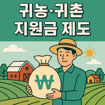 귀농·귀촌 지원금 제도 총정리 (2025년 최신 업데이트)