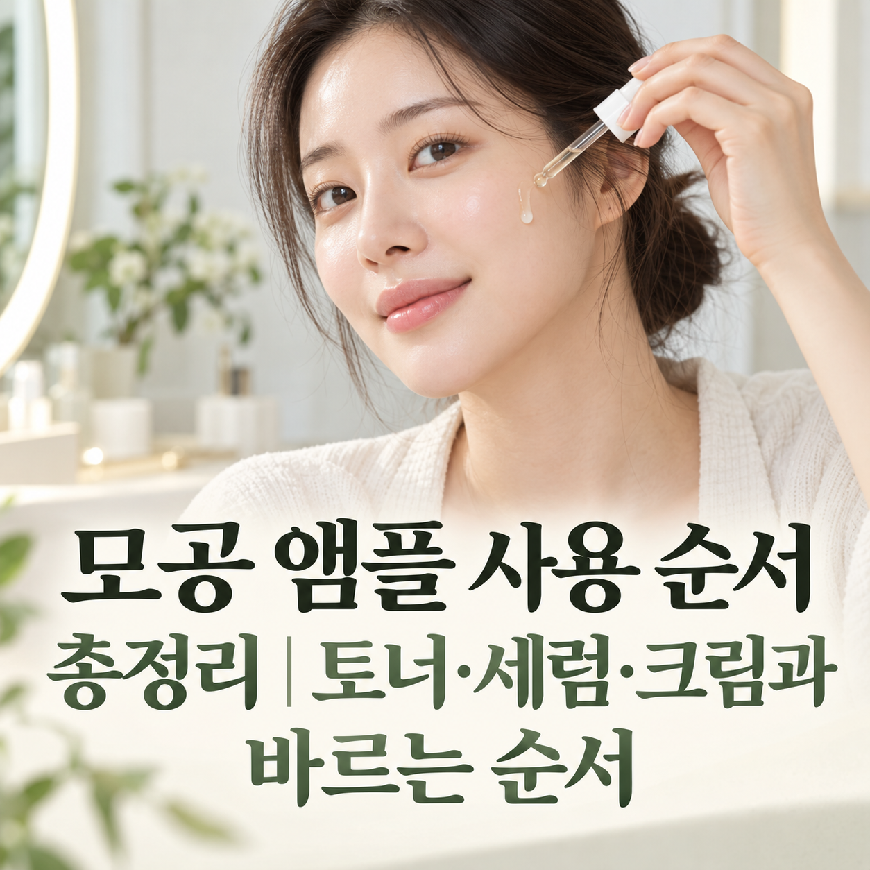 모공 앰플 사용 순서
