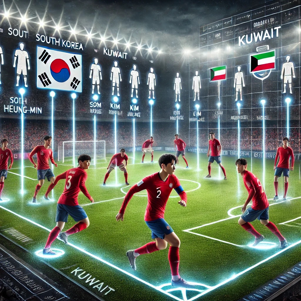 한국, 쿠웨이트전 선발 라인업, 축구 중계