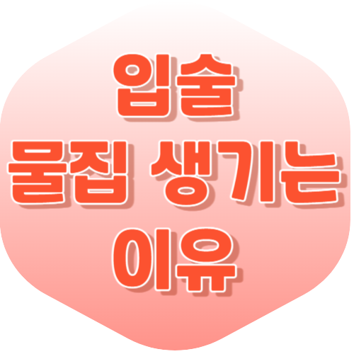 입술에 물집이 생기는 이유