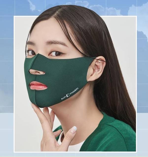 얼굴 자외선 차단 마스크 썬마스킨