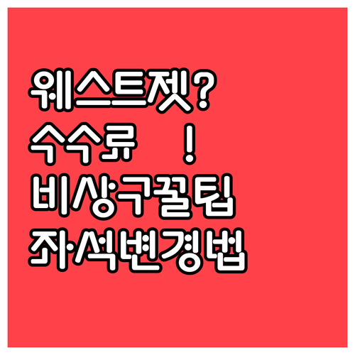 웨스트젯 좌석 변경 수수료 아끼고 비..