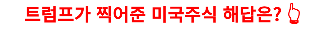 트럼프가 찍어준 미국주식 답안지 7가지 섹터!(+관련주)