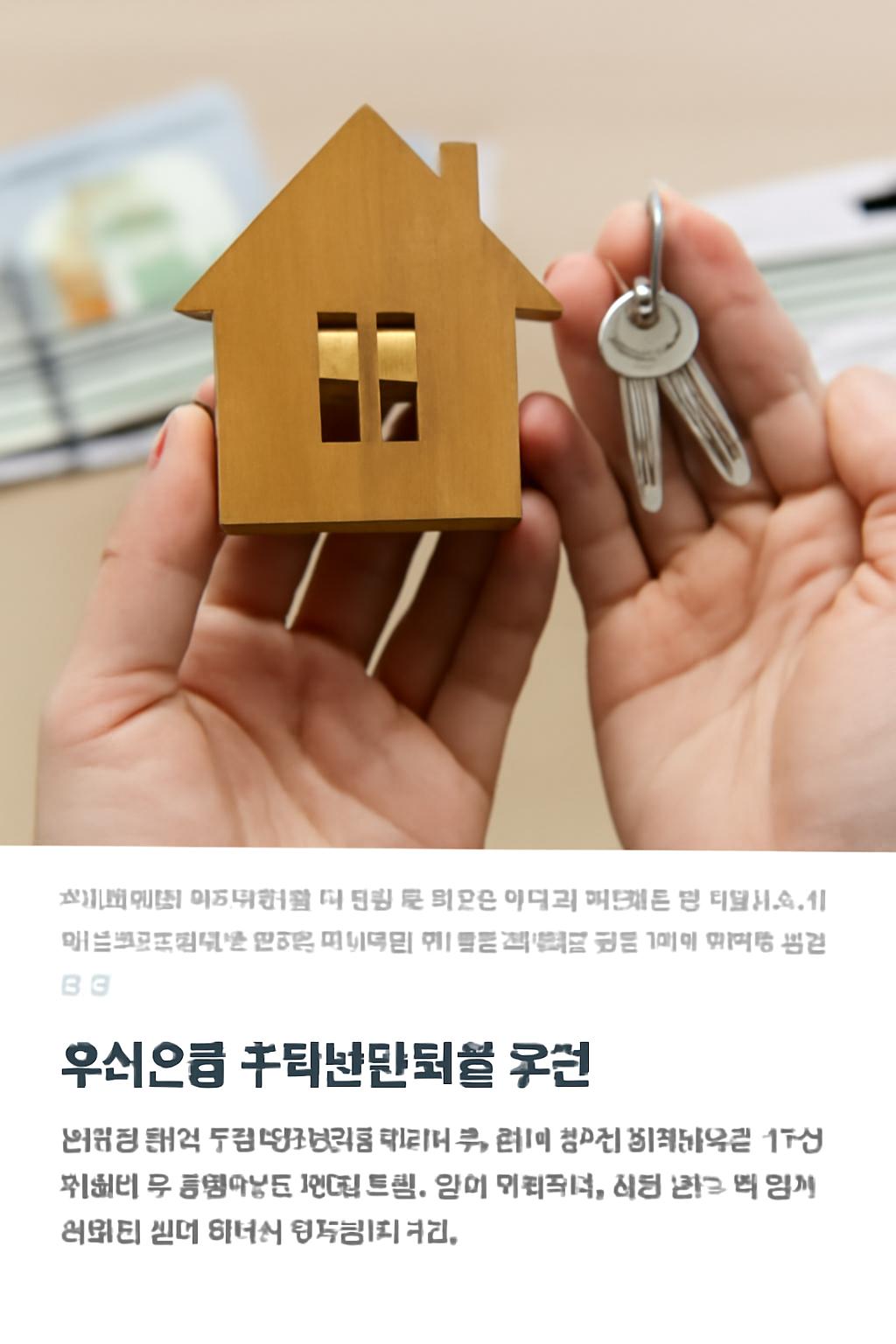 우리은행 주택담보대출 조건