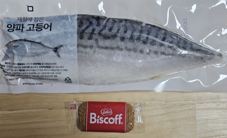 고등어 크기 비교