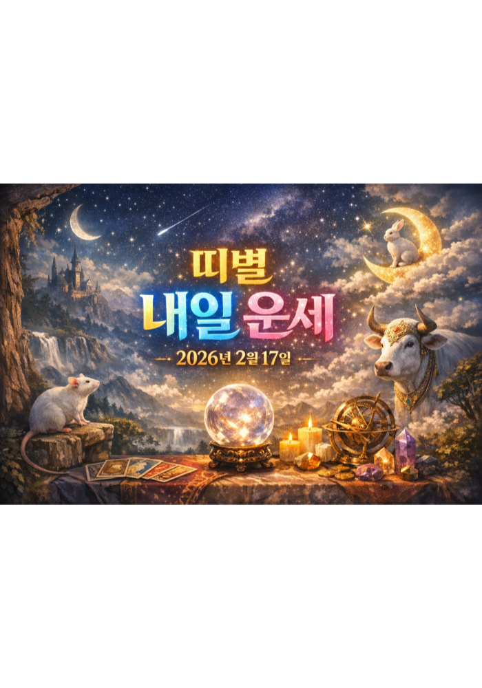 1.띠별 내일의 운세 2026년2월17일