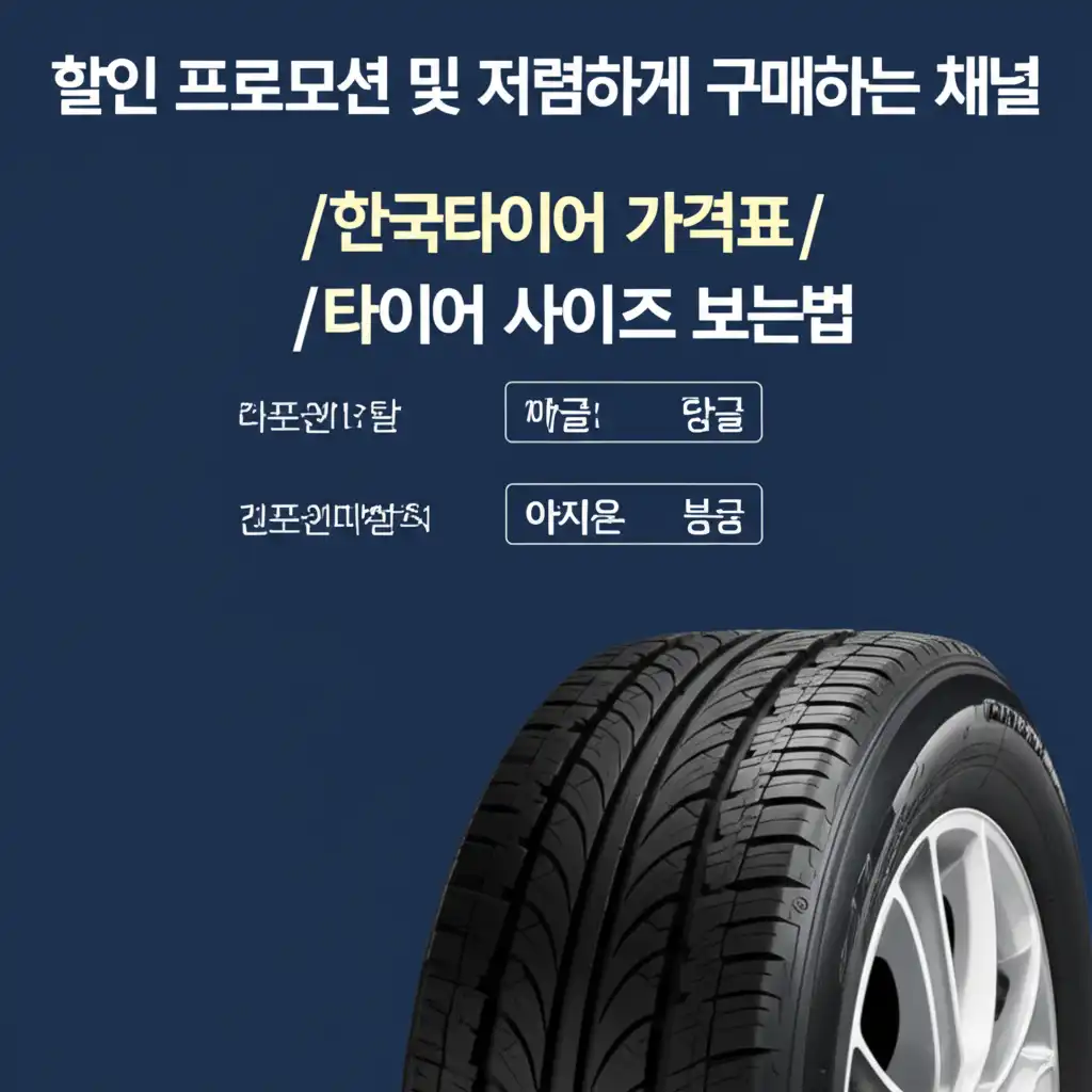 한국타이어가격표_타이어사이즈보는법_promotion-channels