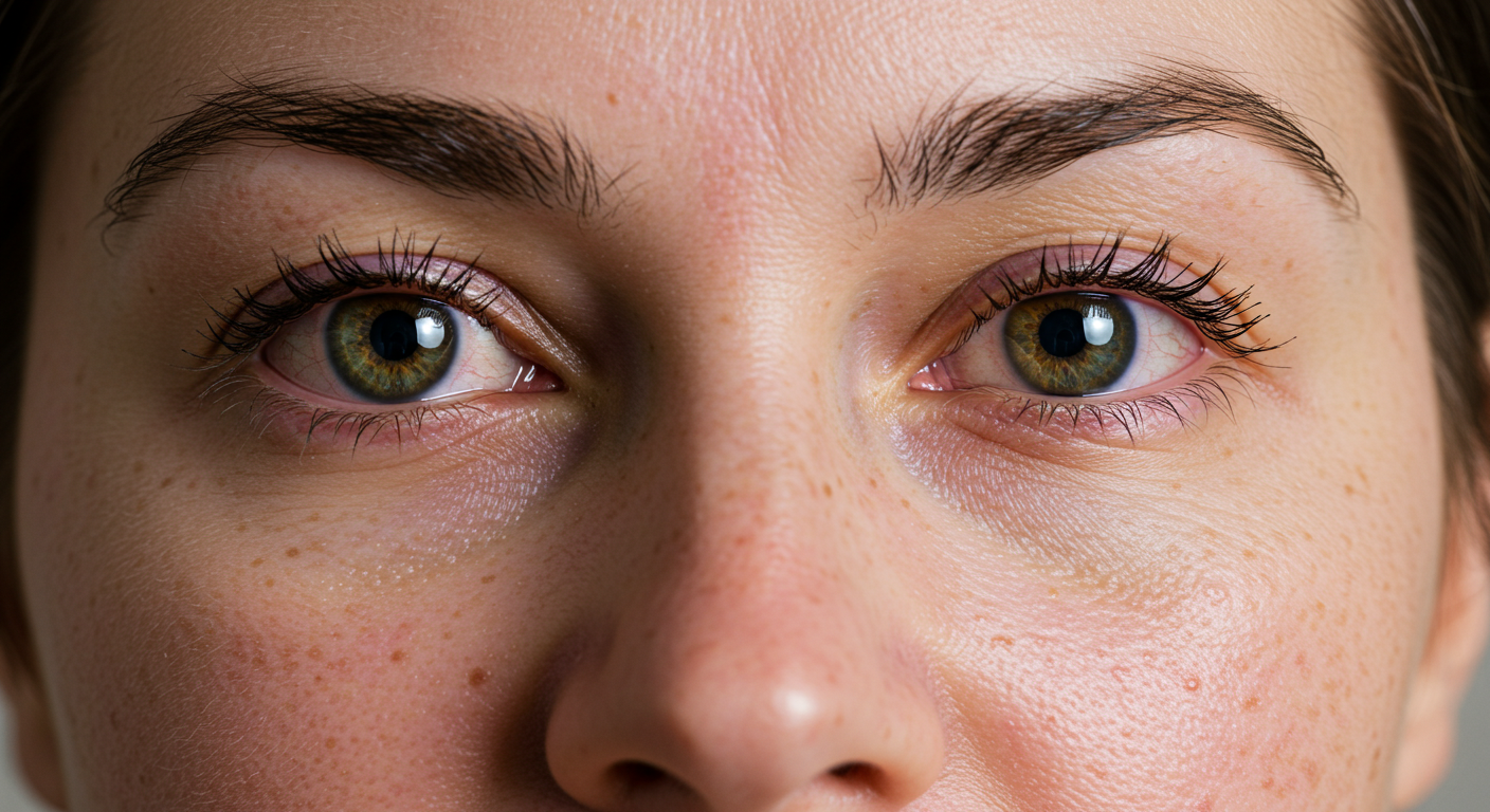 아토피 각결막염과 피부염 증상 이미지