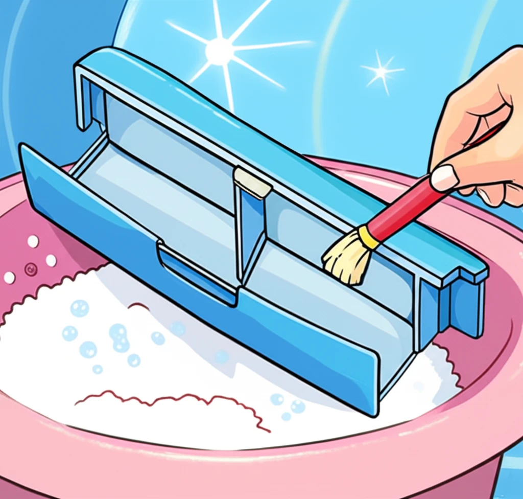 세탁기 세제 투입구 청소법: 분리 방..