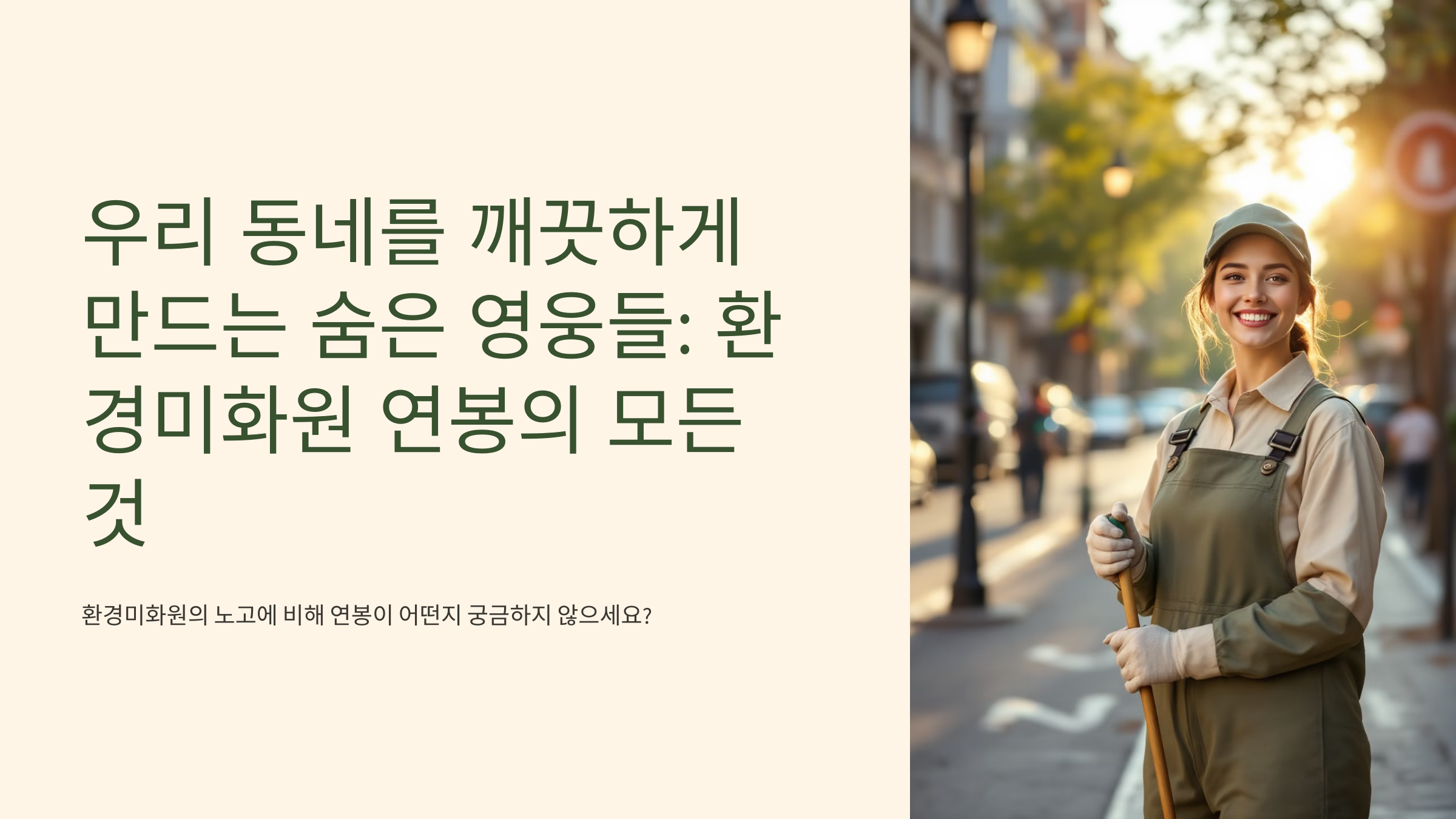 환경미화원 연봉