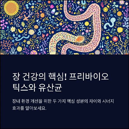 장 건강의 핵심! 프리바이오틱스와 유산균의 차이와 시너지 효과