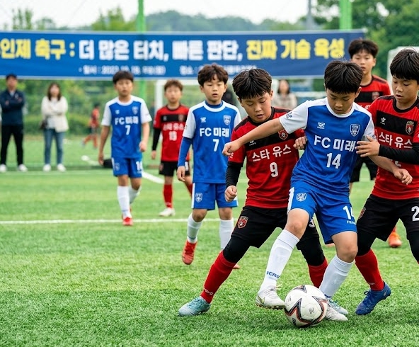 유소년축구선수 경기모습