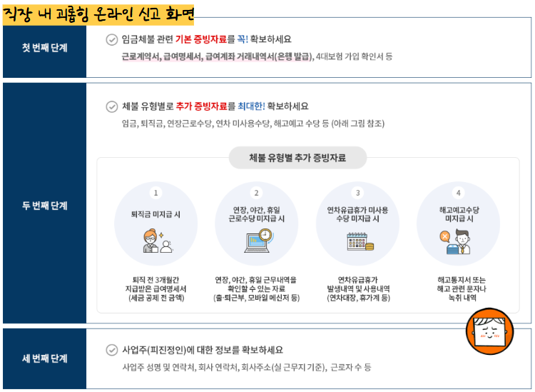 직장 내 괴롭힘 이렇게 신고해 보세요