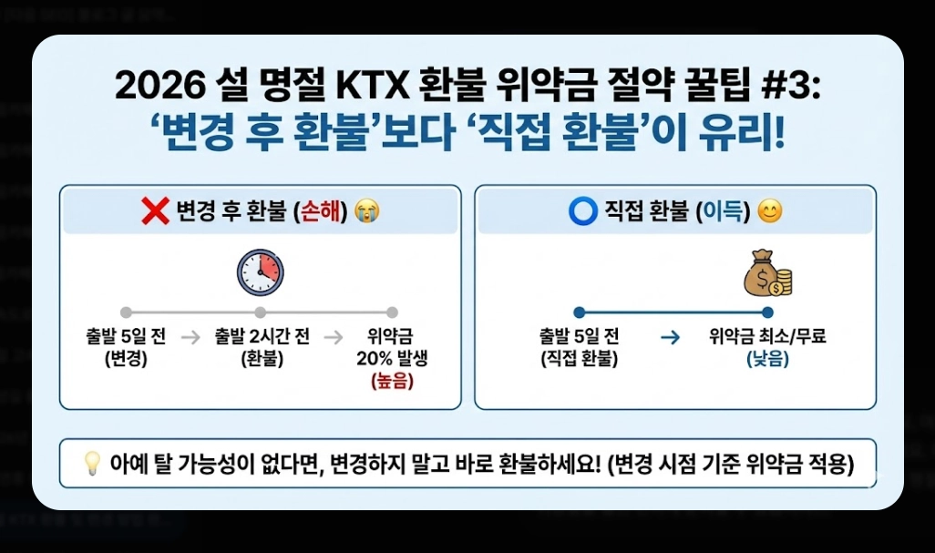 명절 KTX 환불 및 변경 방법 완벽 가이드