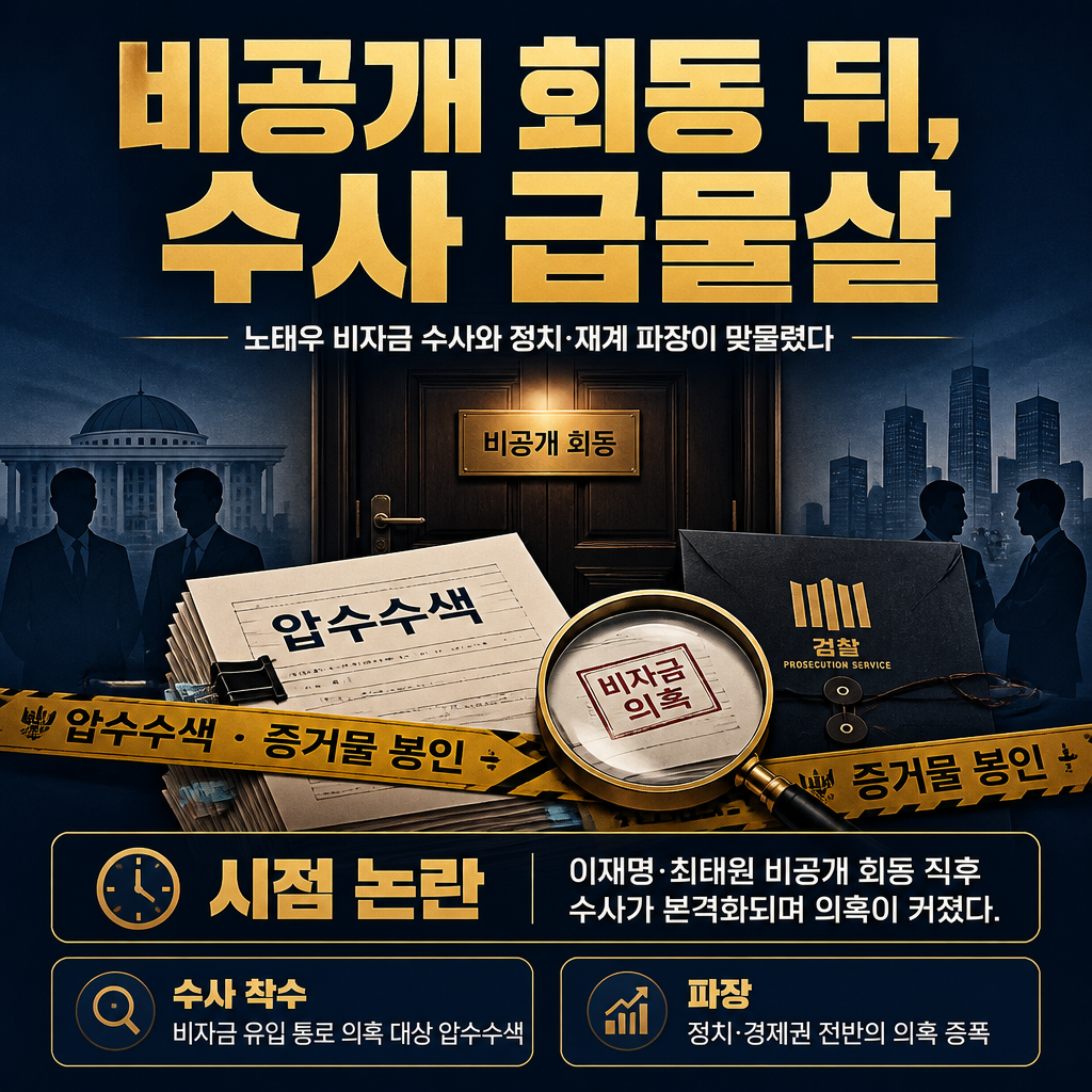 비공개 회동 뒤, 수사 급물살
