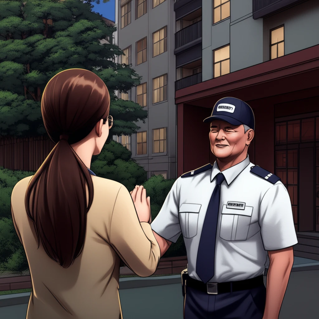 노년 아파트 경비 알바 реальны..