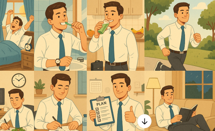 건강한 하루를 보내기 위한 습관